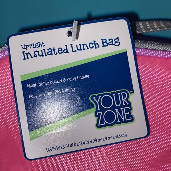 Kids Insulated Lunch Box NWT Pink Purple - Picture 6 of 9